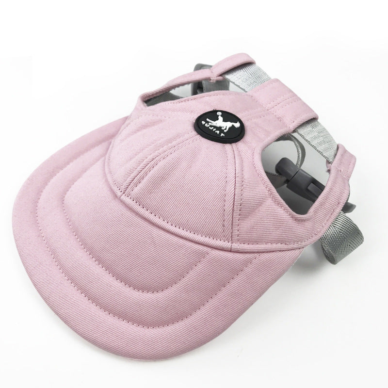 NNEDSZ Size M Pink Adjustable Pet Baseball Cap for Cats and Dogs - Cute Sun Protection Hat for Outdoor Adventures