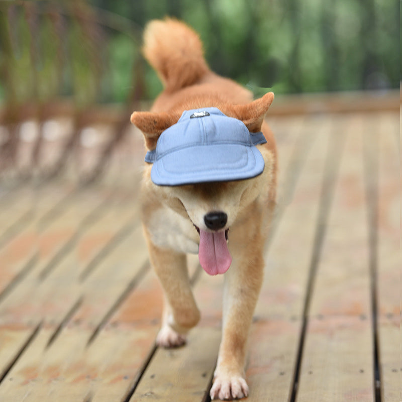 NNEDSZ Size M Pink Adjustable Pet Baseball Cap for Cats and Dogs - Cute Sun Protection Hat for Outdoor Adventures